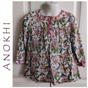 Anokhi Floral Tunic Blouse (Indian Brand)
